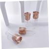 PACKOVE 6pcs Flower Lip Gloss Tubes Empty Lip Balm Bottles Material Easy to See Gloss Level view 3