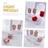 PACKOVE 6pcs Flower Lip Gloss Tubes Empty Lip Balm Bottles Material Easy to See Gloss Level view 4