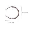 SKISUNO Toothed Acrylic Wave Shape Head Band Headdress for Women Purple view 4