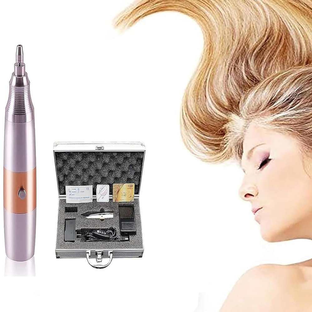 Hair Follicle Extractor, Seamless Hair Transplant Machine, Instrument Hair Hairline Extractor with Pedals, Speed Mode 3 Gears Adjustment & Safe Without Scars, for Prevent Hair Loss In Men and Women