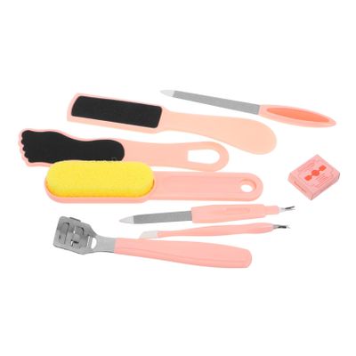 Healvian 1set Pedicure Foot File Kit Manual Dead Skin Remover Tools for Home Salon Use Ergonomic Portable Foot Care