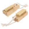 SHERCHPRY 2pcs Bamboo Sisal Nail Brush Fingernail Clean up Brush for Manicure Hand Scrubber Stiff Bristles view 1