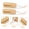 SHERCHPRY 2pcs Bamboo Sisal Nail Brush Fingernail Clean up Brush for Manicure Hand Scrubber Stiff Bristles view 2