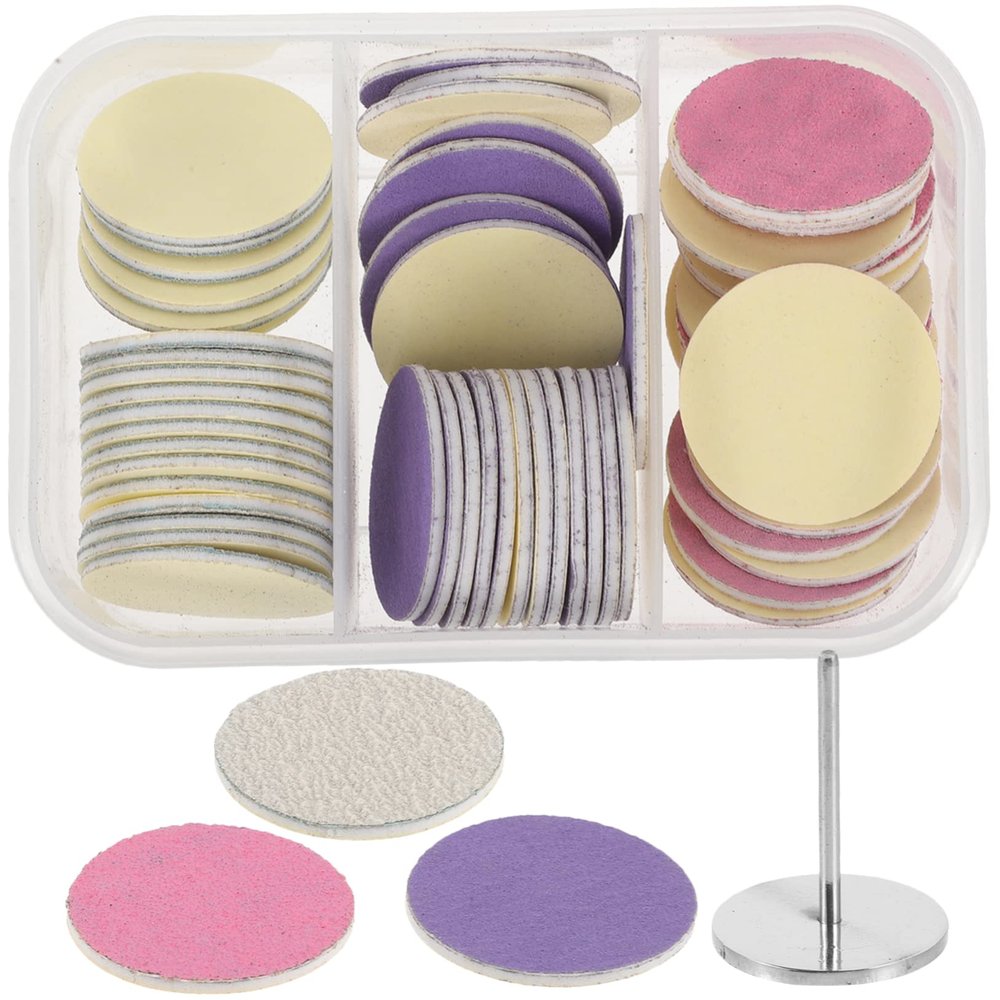 CALLARON Pedicure Set 60pcs Sanding Discs Toe Remover Foot File Remover Manicure Sanding Discs