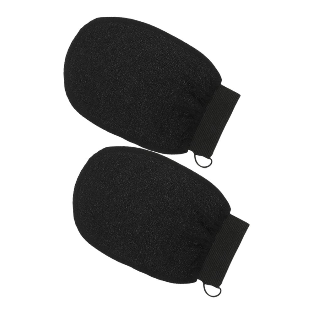 PartyKindom 2pcs Exfoliating Glove Body Scrub Mitts for Bath Dead Skin Remover Shower Gloves