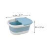 Anneome Foldable Foot Bath Basin for Boys and Girls Massaging Foot Soak Bucket Acupuncture Points Relief view 2