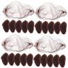 Beaupretty 60pcs Invisible Elastic Hair Nets for Women and Girls Hair Bun Cover Net for Parties and Sleeping High Elasticity for Easy Styling view 1