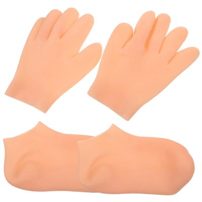Beaupretty 1set Uv Protection Gloves Moisturizing for Dry Hands Overnight Care Hydrating Glove