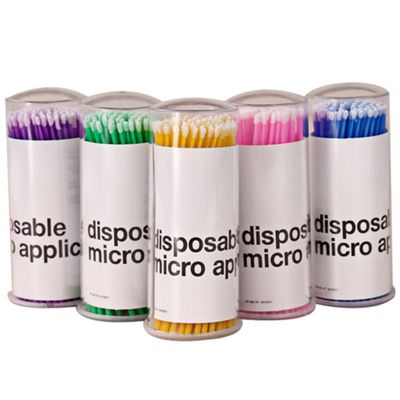 CALLARON Micro Applicator Brush Eyelash Cleaning Swabs for Lash Extensions Brow Spoolie