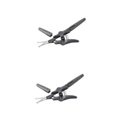 CALLARON 2pcs Eyebrow Scissors for Facial Hair Trimming Grooming Tool for Beards Nose Hair and Eyebrows Comfortable Handle Design for Precise Cuts