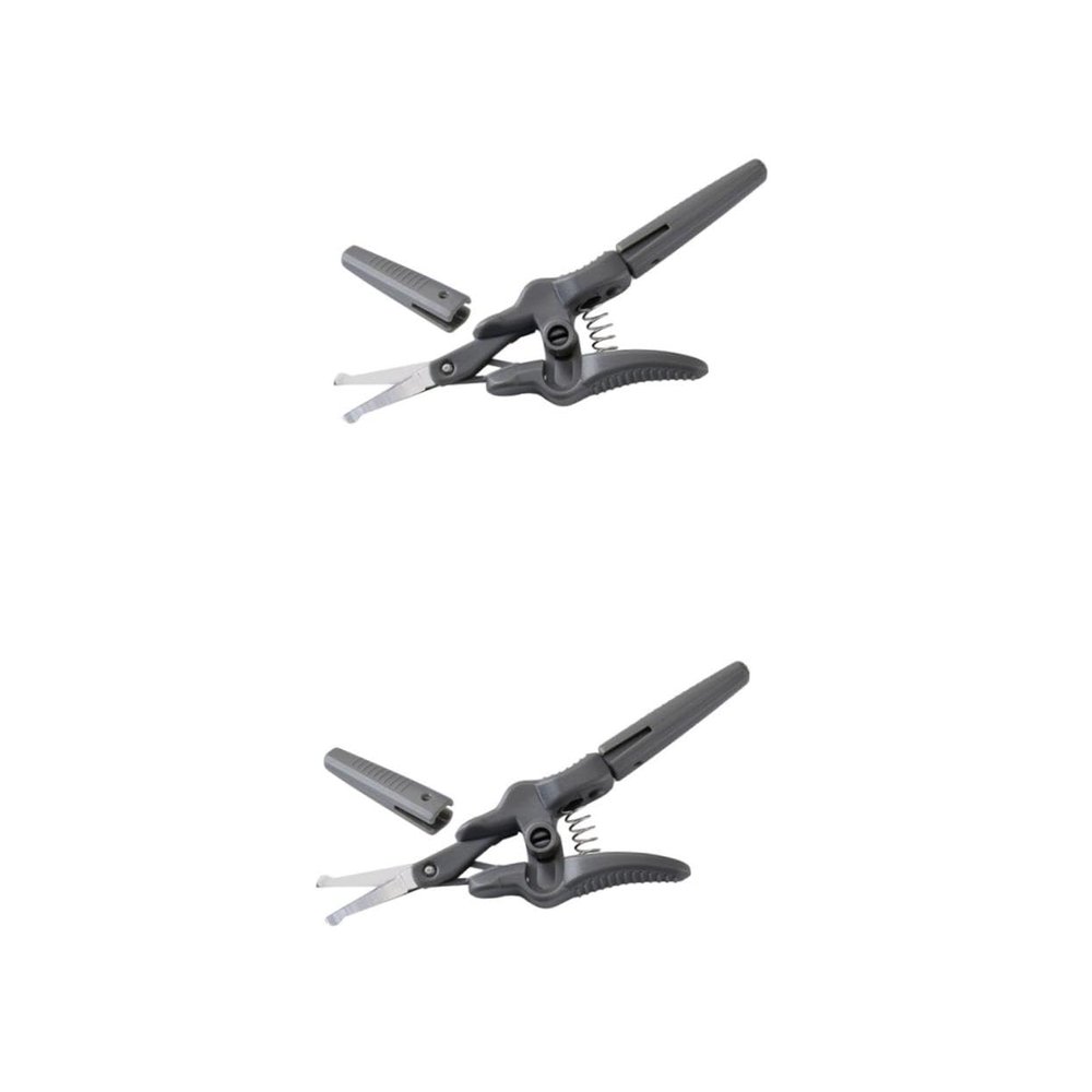 CALLARON 2pcs Eyebrow Scissors for Facial Hair Trimming Grooming Tool for Beards Nose Hair and Eyebrows Comfortable Handle Design for Precise Cuts