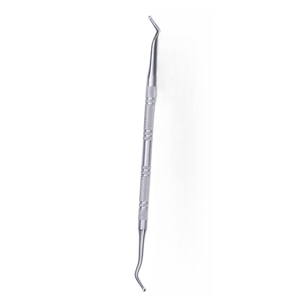 Beaupretty Stainless Steel Cuticle Spoon Remover Tool Professional Nail Cleaner for Men and Women Portable Dual- Design for Deep Nail Care and for Home Use and Travel