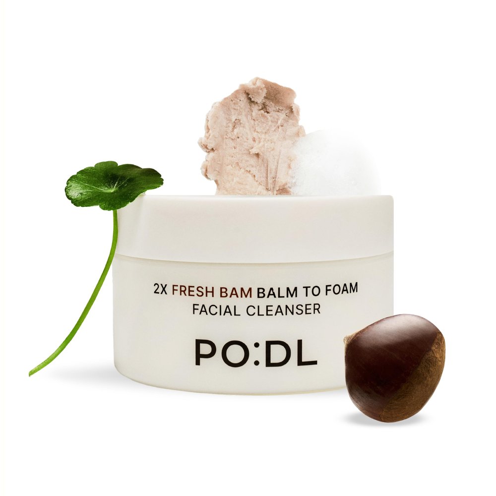 [PODL]Vegan Balm to Foam Cleansing Cream | One Step Makeup Melting Cleansing Balm with Hydrating Foam | Gentle Formula for Sensitive Skin with No Irritation | No Residue & Non-Greasy | Korean Skincare