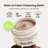 [PODL]Vegan Balm to Foam Cleansing Cream | One Step Makeup Melting Cleansing Balm with Hydrating Foam | Gentle Formula for Sensitive Skin with No Irritation | No Residue & Non-Greasy | Korean Skincare view 2