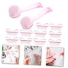 Happyyami 1set Nail Brushes Cleaning Tool Kit for Manicure and Pedicure Includes and Dust Brushes Random Colors Ergonomic Handle Grip for Easy Use view 4
