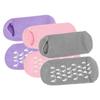 LIFKOME 3pairs Moisturizing Gel Socks for Foot Care for Feet Reusable Cotton Blend Anti-Slip Design Gray Pink Purple for Overnight Use view 1