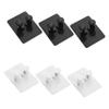 PRETYZOOM 6pcs Self-Adhesive Razor -Mounted Shaver Holder for Bathroom Hook for Organizing Shaving Tools Black White view 1