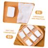 PACKOVE 1pack Compressed Facial Cleansing Pads Soft Non-Woven Makeup Remover Discs for Gentle Skin Care for Travel and Daily Use view 2