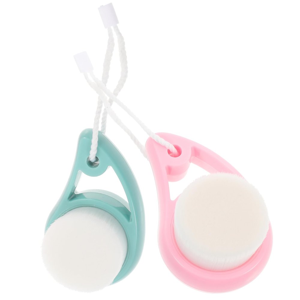 CALLARON 2pcs Gentle Facial Cleansing Brush for Face Skin Exfoliator Scrubber Portable Cleansing Brush for Makeup Removal