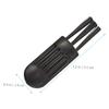 PartyKindom 100pcs Razor Trimmer Men Brush Cleaning Body Barbers Small Shaver Face Cleaner Facial Hair Razors Groom Shaving Removal Mini Spoon Portable Black view 3
