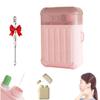 Ear Piercing Cleaning Kit, Cleaner Floss Kit, Disposable Aftercare Cleaner with 240pcs Ear Piercing Hole Cleaner Floss & 15ml Cleaning SolutionQuick and Easy Use for Travel and Home(Pink-1pc) view 1