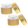 FOYTOKI 2pcs Glass Travel Bottles Small Portable Containers for Toiletries Refillable Lotion Creams Tight Seal view 1