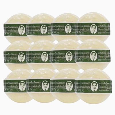 12x Thai Herbal Soap Rawra Herbal Soap Bar for Face And Body Pack of 12 Pcs x 170 g.