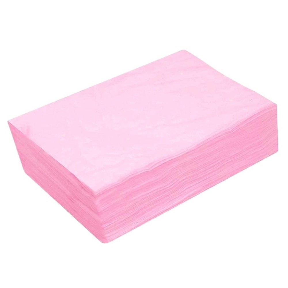 100pcs Massage Table Sheets Disposable SPA Bed Sheets Non Woven Lash Bed Cover Tattoo Hotels Beauty Salon(Pink,40 x 70cm/15.74 x 27.55in)