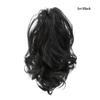 Ponytail Extension, Claw Clip Ponytail Extension,Wave Short Ponytail Looking Synthetic Hairpiece Claw Clip on Pony Tail for Women Fake Hair(Jet Black) view 2