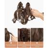 Ponytail Extension, Claw Clip Ponytail Extension,Wave Short Ponytail Looking Synthetic Hairpiece Claw Clip on Pony Tail for Women Fake Hair(Jet Black) view 4