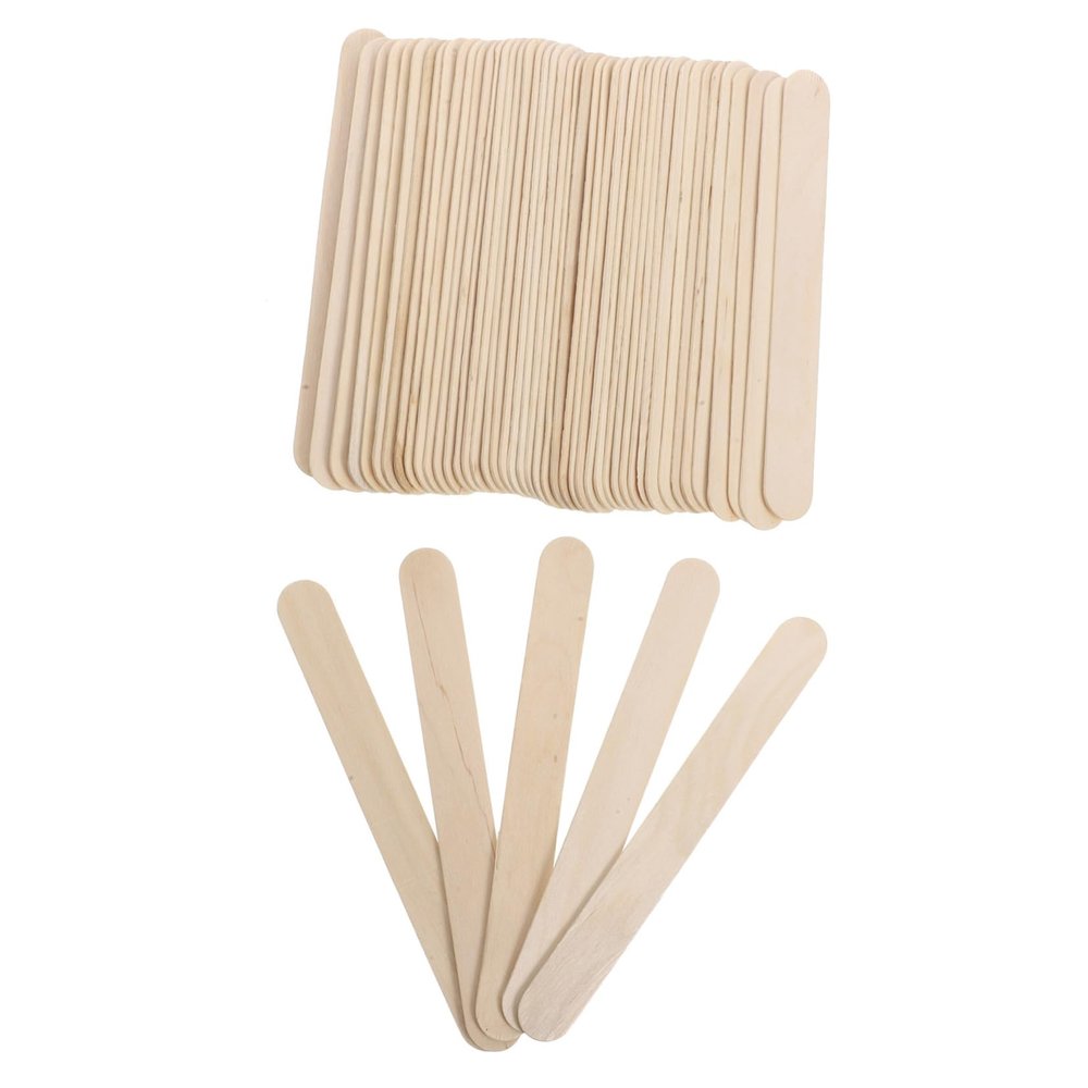 CALLARON Wooden Wax Sticks for Hair Removal Lightweight Waxing Rods Applicators for Areas Per Box Total