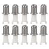 10pcs Portable Size Nose Hair Trimmer Head Accurate Shaving Clipper VaneWing Heads, Ideal Replacement Nose Hair Clipper Head for All Trimmers, Easy Cleaning Brush for Longer Service Life view 1