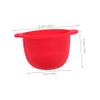 Happyyami Silicone Wax Warmer Replacement Pot Wax Bowl Multi-functional Face Mask Mixing Bowl Travel-friendly Design Red view 2