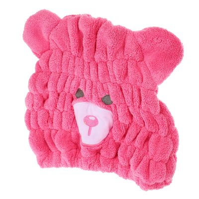 BELLIFFY Boy Girl's Hair Drying Design Soft Fleece Material Quick Dry Hat Absorbent Towel Wrap for Boys and Girls