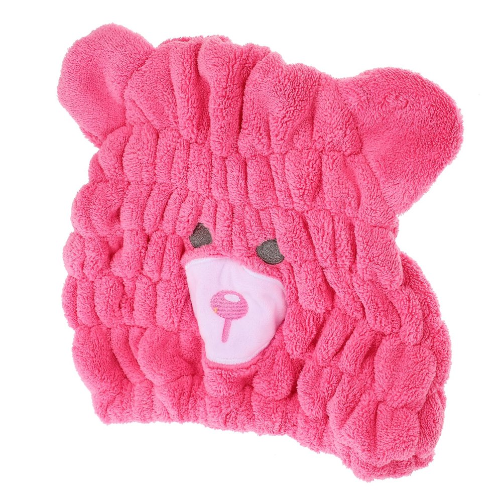 BELLIFFY Boy Girl's Hair Drying Design Soft Fleece Material Quick Dry Hat Absorbent Towel Wrap for Boys and Girls