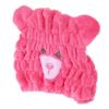 BELLIFFY Boy Girl's Hair Drying Design Soft Fleece Material Quick Dry Hat Absorbent Towel Wrap for Boys and Girls view 1