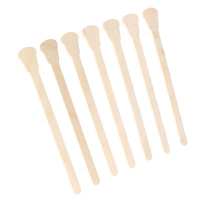 AUTSUPPL 150pcs Wooden Wax Spatula Applicator for Hair Removal Original Wooden Color Disposable Waxing Sticks for Salon Home Use Compatible Wax