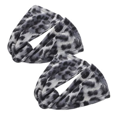 ARTSEWPLY 2pcs Bun Hair Maker Leopard Print Hair Accessories for Women French Style Donut Curlers Easy Lazy for Daily Life and Special Occasions