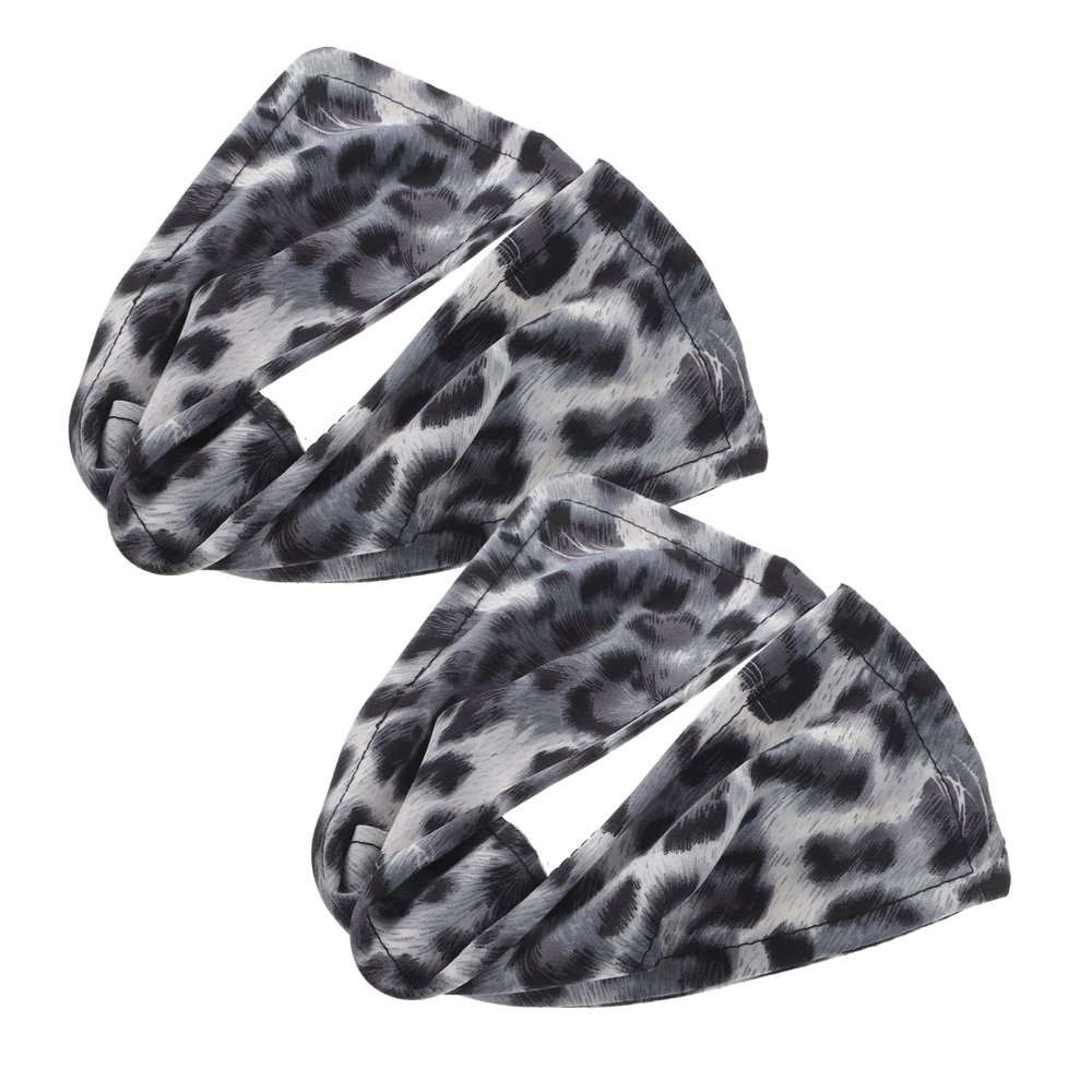 ARTSEWPLY 2pcs Bun Hair Maker Leopard Print Hair Accessories for Women French Style Donut Curlers Easy Lazy for Daily Life and Special Occasions
