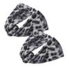ARTSEWPLY 2pcs Bun Hair Maker Leopard Print Hair Accessories for Women French Style Donut Curlers Easy Lazy for Daily Life and Special Occasions view 1