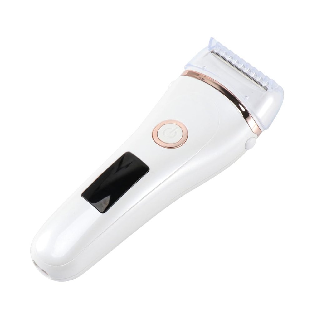 Beaupretty Rechargeable Electric Epilator for Women USB Charging Hair Removal Device LED Display Multi-Functional Shaver for Body and Bikini Line Cordless Womens Trimmer
