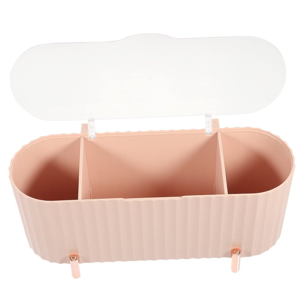 ASAKKURA Pad Holder Makeup Puff Storage Box Makeup Pad Organizer Case Compartment Cosmetic Storage Box