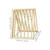Happyyami Hair Extension Hanger Wooden Braiding Separator Rack for Organizing Hair Supplies Elegant Wall-mounted Design and Home Use view 2