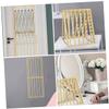 Happyyami Hair Extension Hanger Wooden Braiding Separator Rack for Organizing Hair Supplies Elegant Wall-mounted Design and Home Use view 3