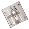 BESTYASH 4pcs Manicure Tool Set Nail Clipper Nail File Eyebrow Tweezer Ear Picker with Storage Case for Hand and Foot Care Essential Grooming Kit view 1
