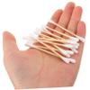 GALPADA 200pcs Cotton Swabs Applicators Bamboo Cotton Tips for Cleanliness Beauty Care and Makeup Removal view 3