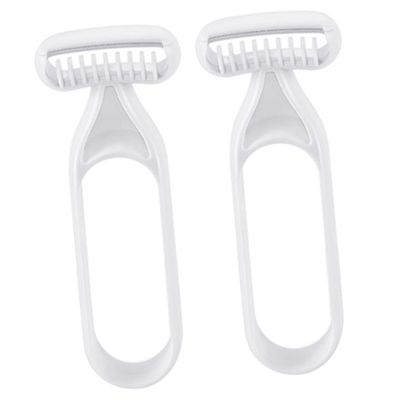 ARTSEWPLY 2pcs Hair Eraser for Women Eyebrow Razor Body Hair Trimmers Manual Scissors Beauty Tool Wet Dry Shaving