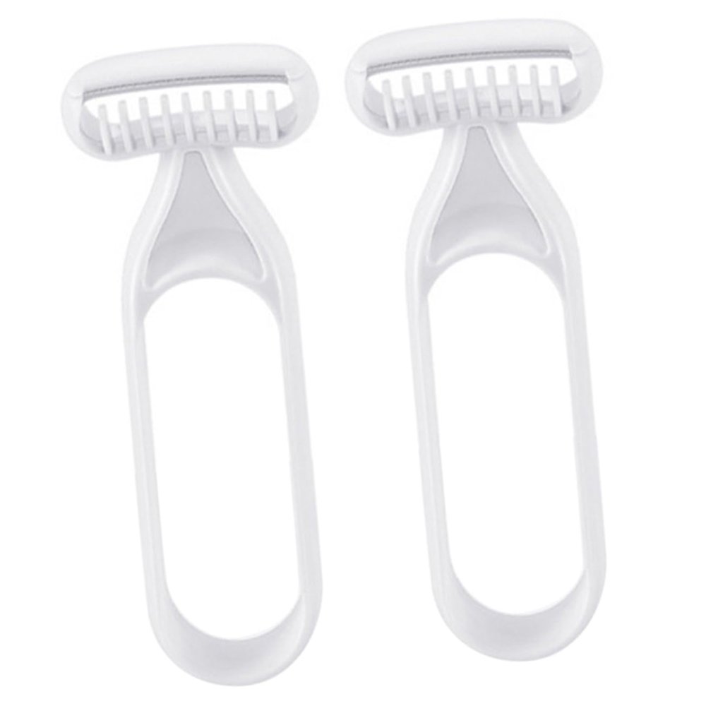 ARTSEWPLY 2pcs Hair Eraser for Women Eyebrow Razor Body Hair Trimmers Manual Scissors Beauty Tool Wet Dry Shaving