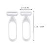 ARTSEWPLY 2pcs Hair Eraser for Women Eyebrow Razor Body Hair Trimmers Manual Scissors Beauty Tool Wet Dry Shaving view 2