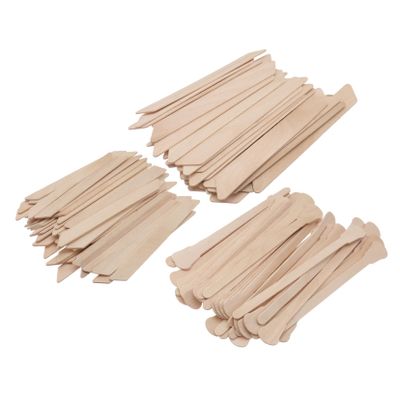 GALPADA 150pcs Wooden Waxing Stick Applicator for Facial Hair Removal Smooth Edges Corners Essential Salon Tool